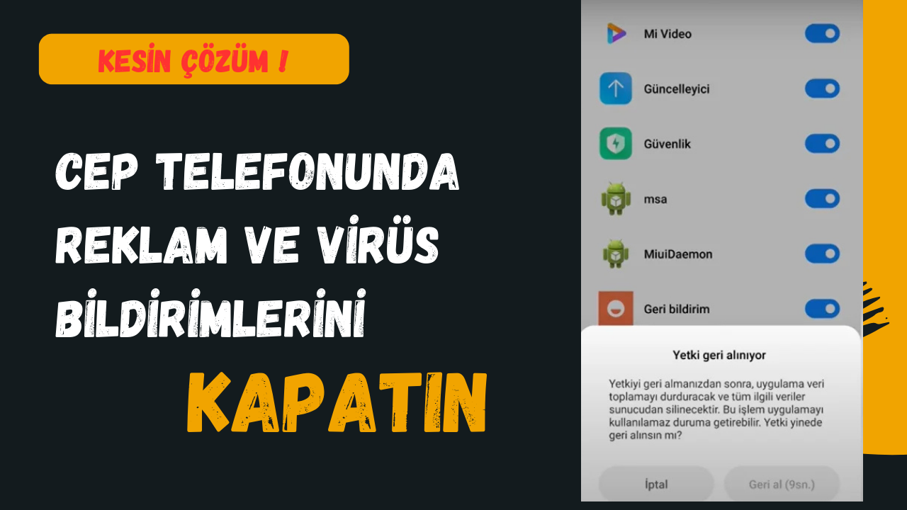 Android Telefonlarda Sürekli Çıkan Reklamları ENGELLEME